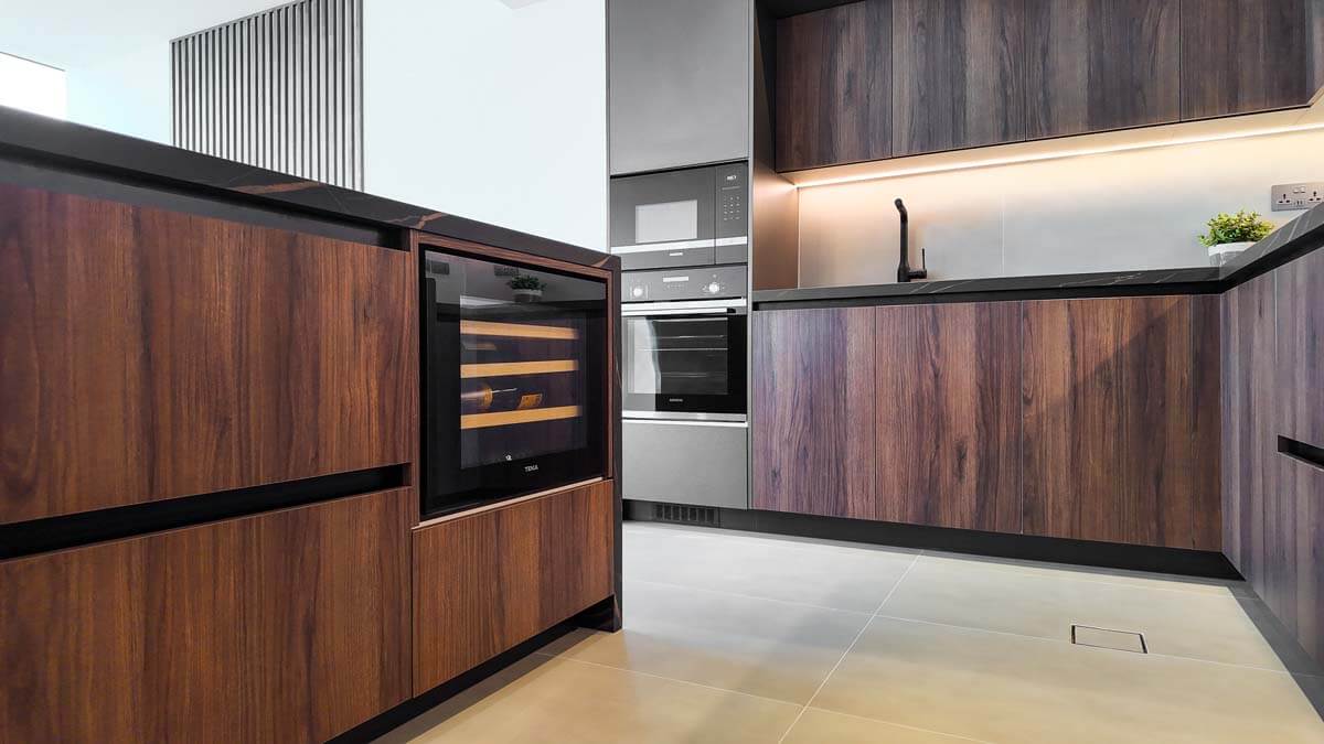 Rustic Bold Contrast Kitchen